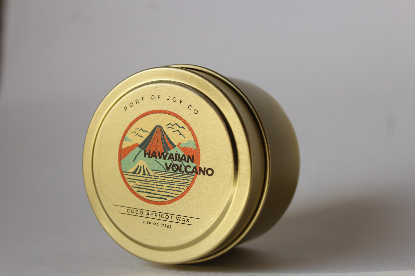 Hawaiian Volcano | 4oz Gold Tin Travel Candles