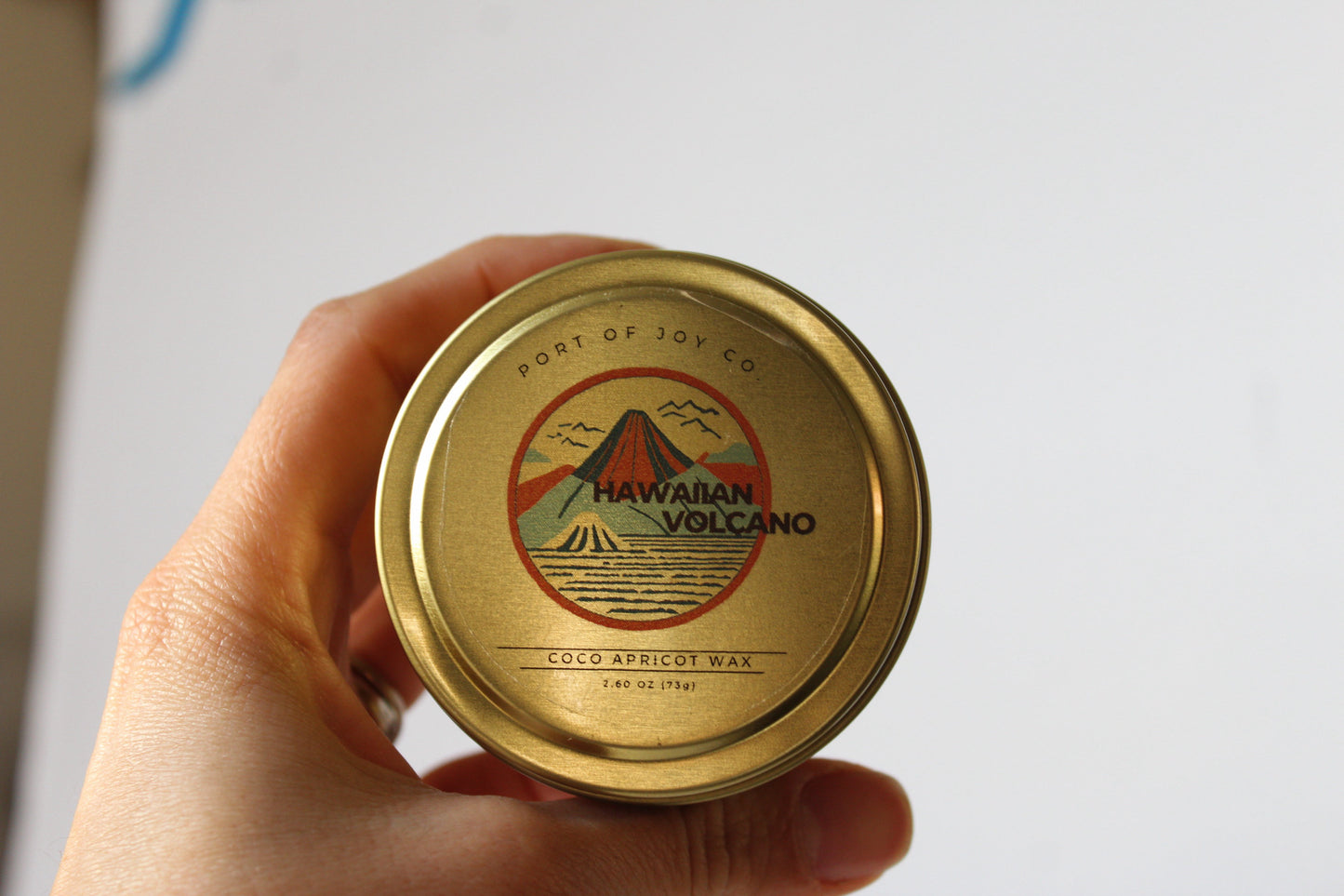 Hawaiian Volcano | 4oz Gold Tin Travel Candles