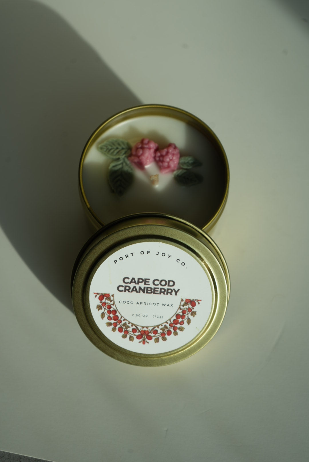 Cranberry & Orange Fall Tin Candle | Cape Cod Inspired Holiday