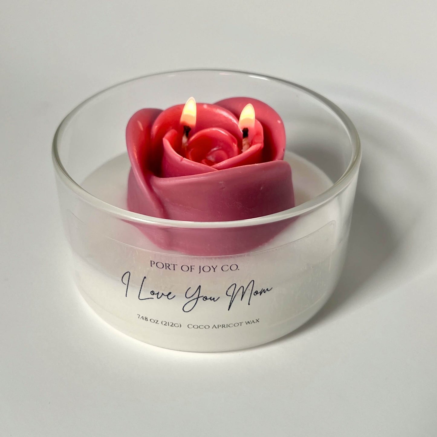 bohemian rose candle from port of joy for mothers day