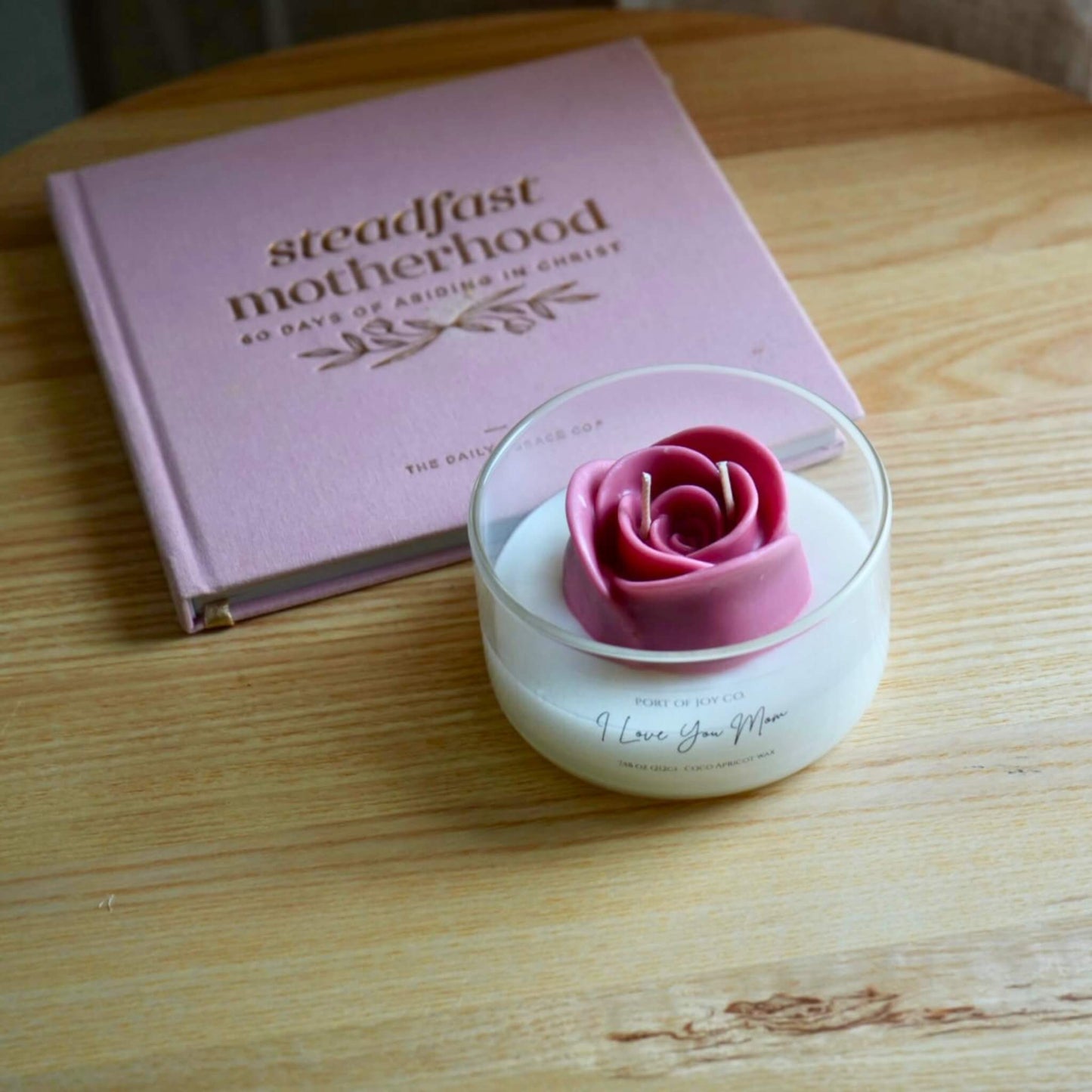 bohemian rose candle gift for mothers day