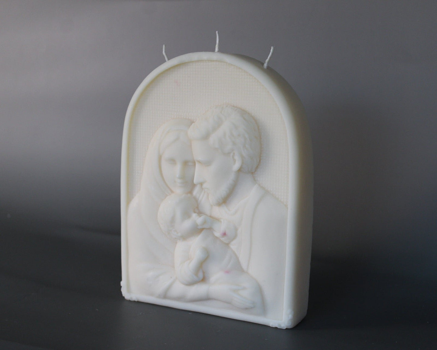 Holy Family Pillar Candle - Large Soy Wax Gift & Religious - 19oz