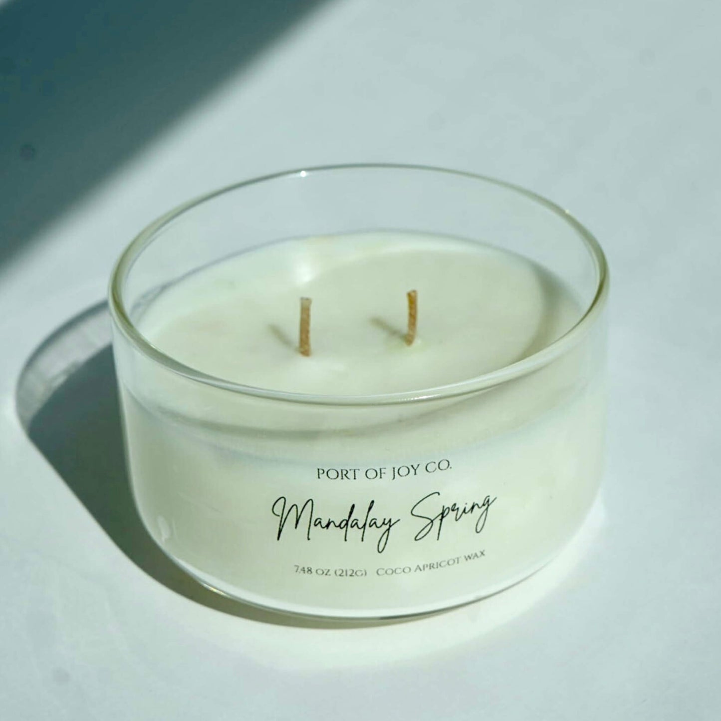 mandalay springs glass candle from port of joy