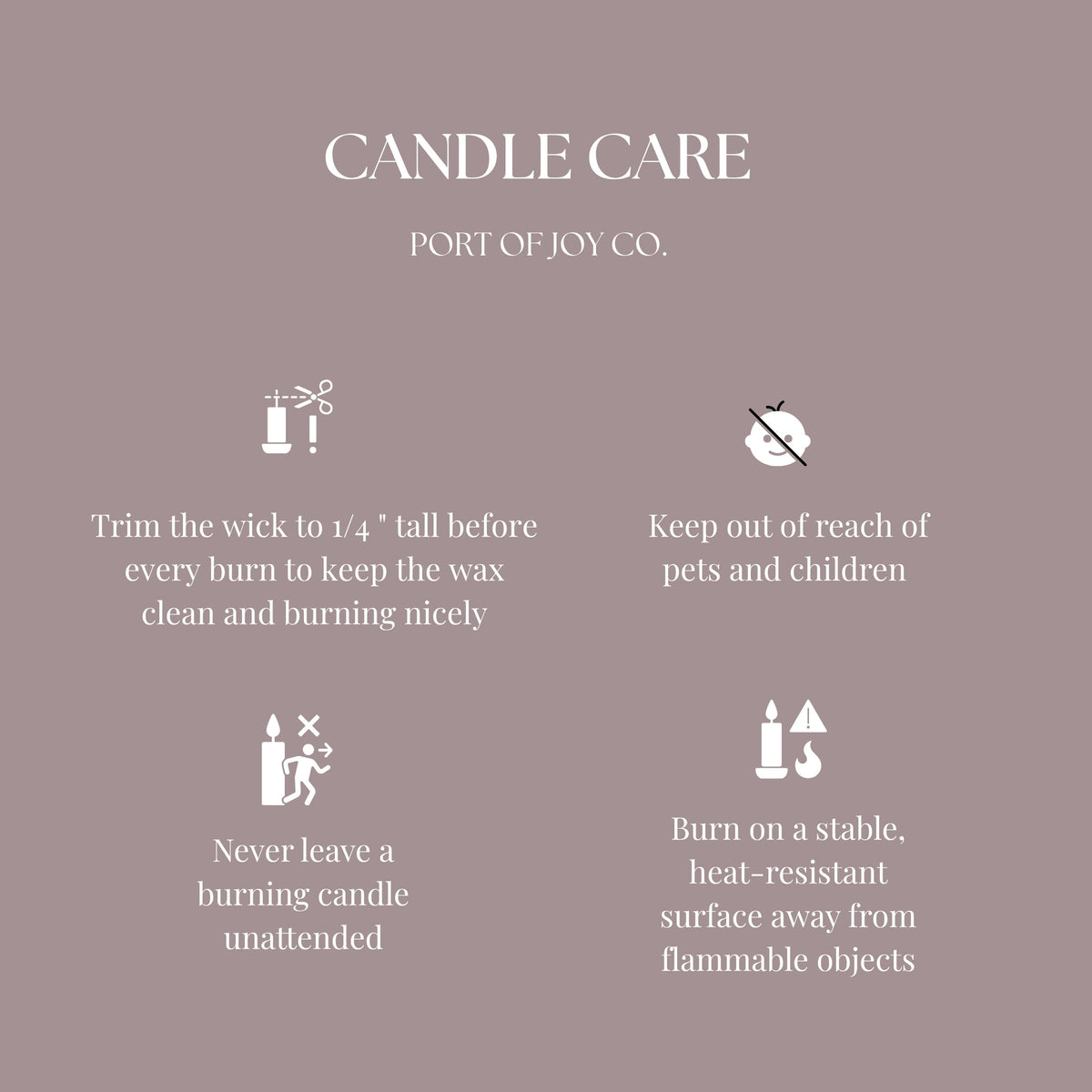 candle care instructions