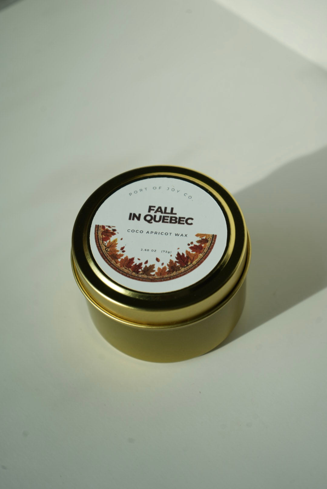 Cashmere Cedar fall travel candle with vanilla orchid and cedarwood