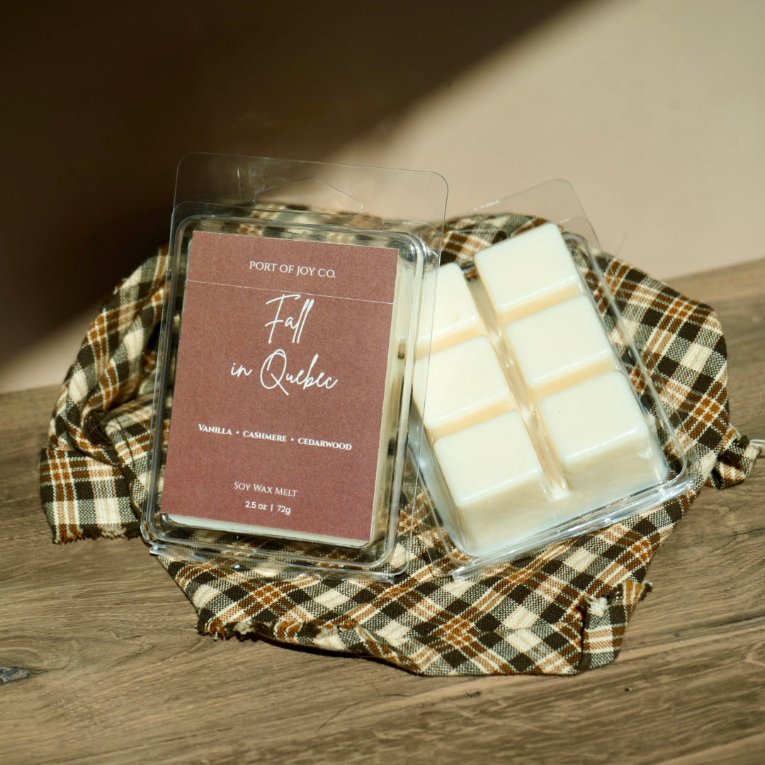 Cozy fall wax melts for seasonal home fragrance
