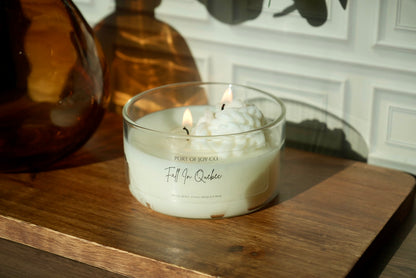 Cedarwood vanilla and musk 2-wick scented candle