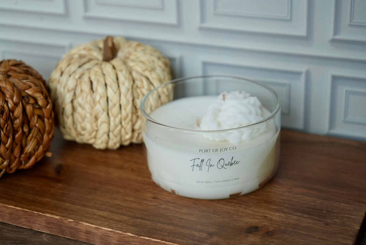 Cashmere Cedar cedarwood scented candle in a reusable glass vessel