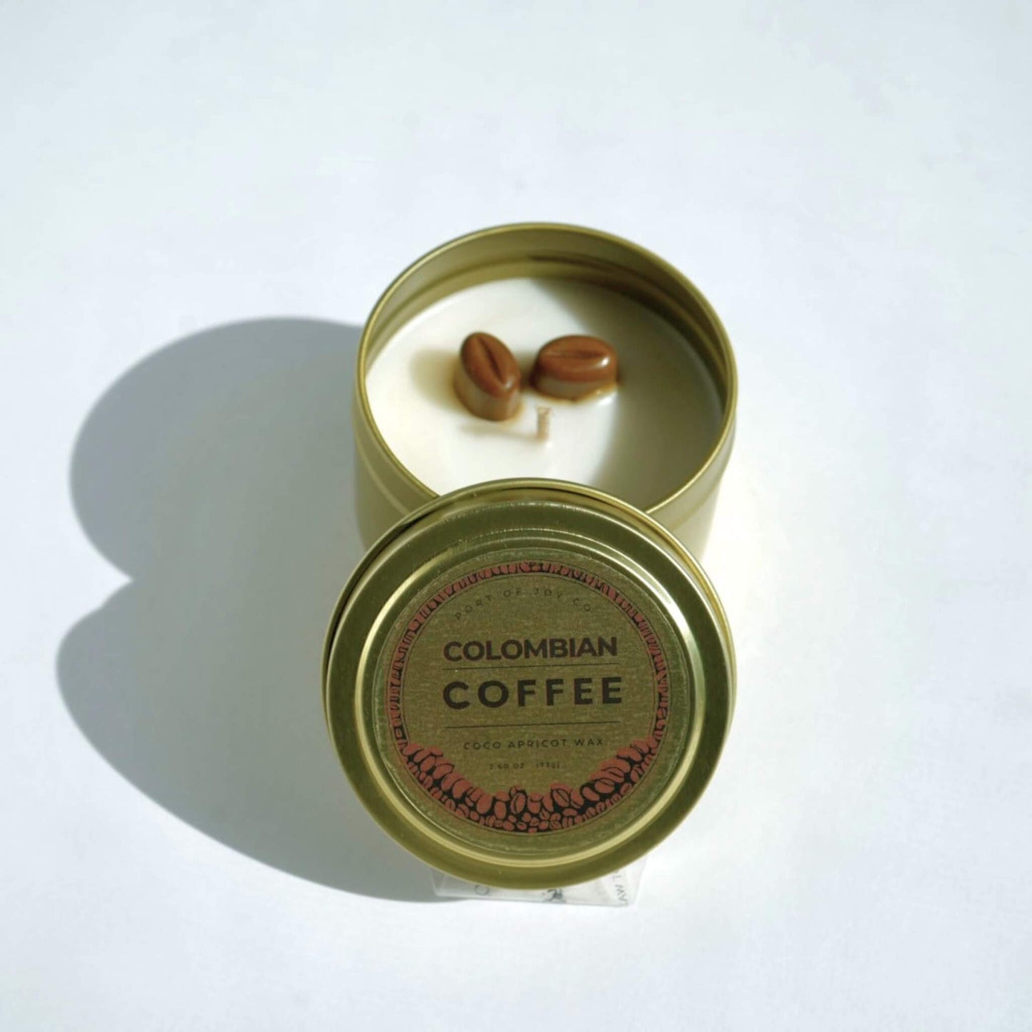 fresh coffee scented mini candle pocket size