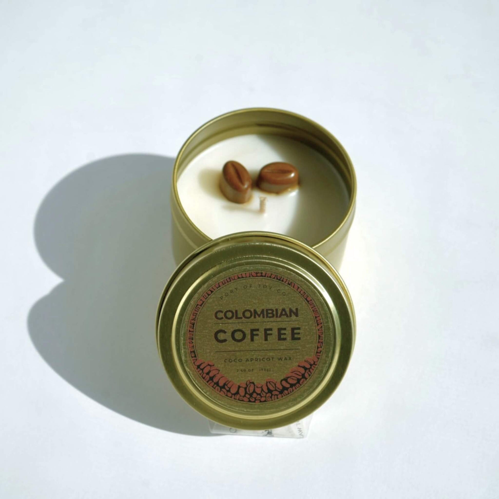 fresh coffee scented mini candle pocket size