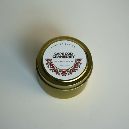 Cape Cod Cranberry Candle | Cranberry & Citrus Travel Tin