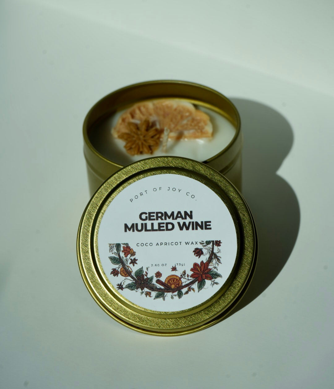 German Mulled Wine 4 oz travel candle inspired by a traditional Christmas market