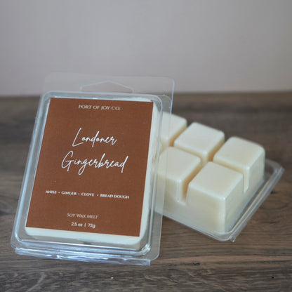 Holiday bakery scented wax melts with gingerbread fragrance