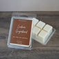 Gingerbread Christmas scented soy wax melts in clamshell