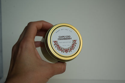 Cranberry & Orange Fall Tin Candle | Cape Cod Inspired Holiday