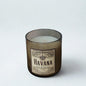 Havana-inspired amber sandalwood candle with a warm, smooth, sophisticated fragrance.