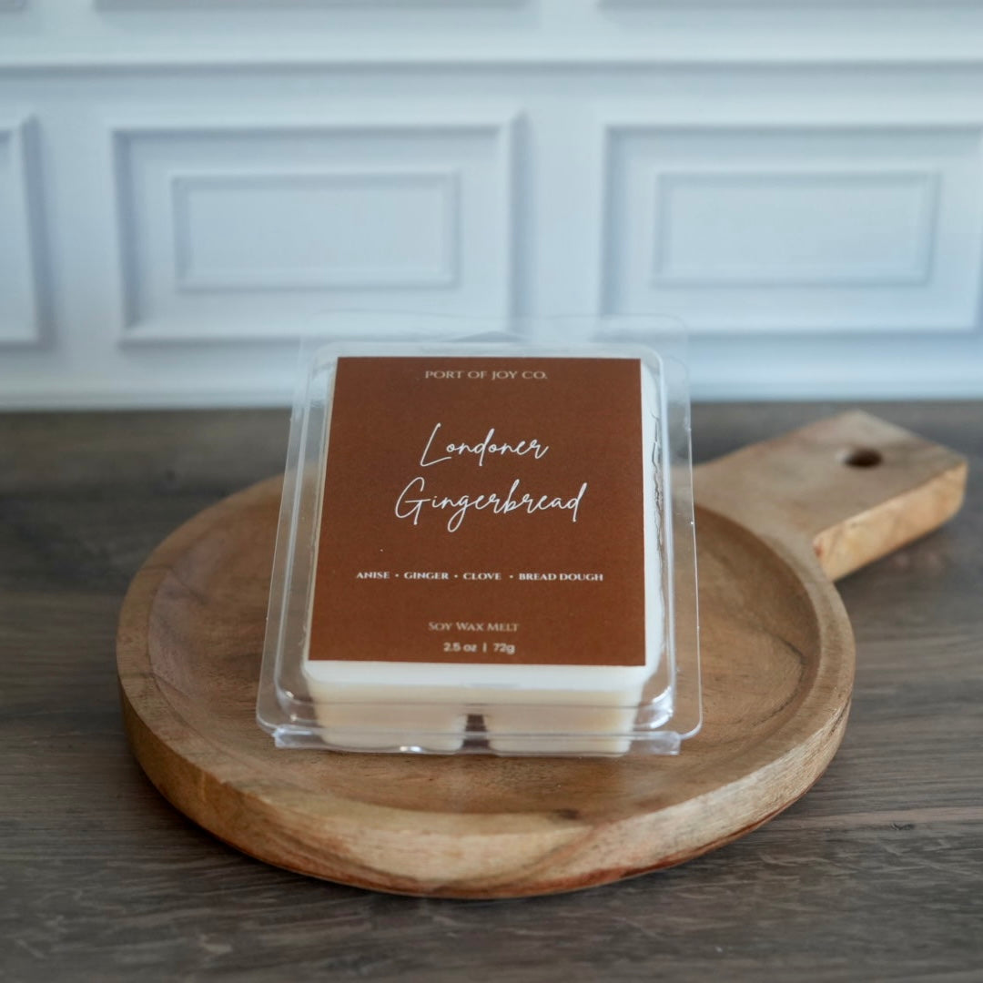 Cozy winter gingerbread scented soy wax melts