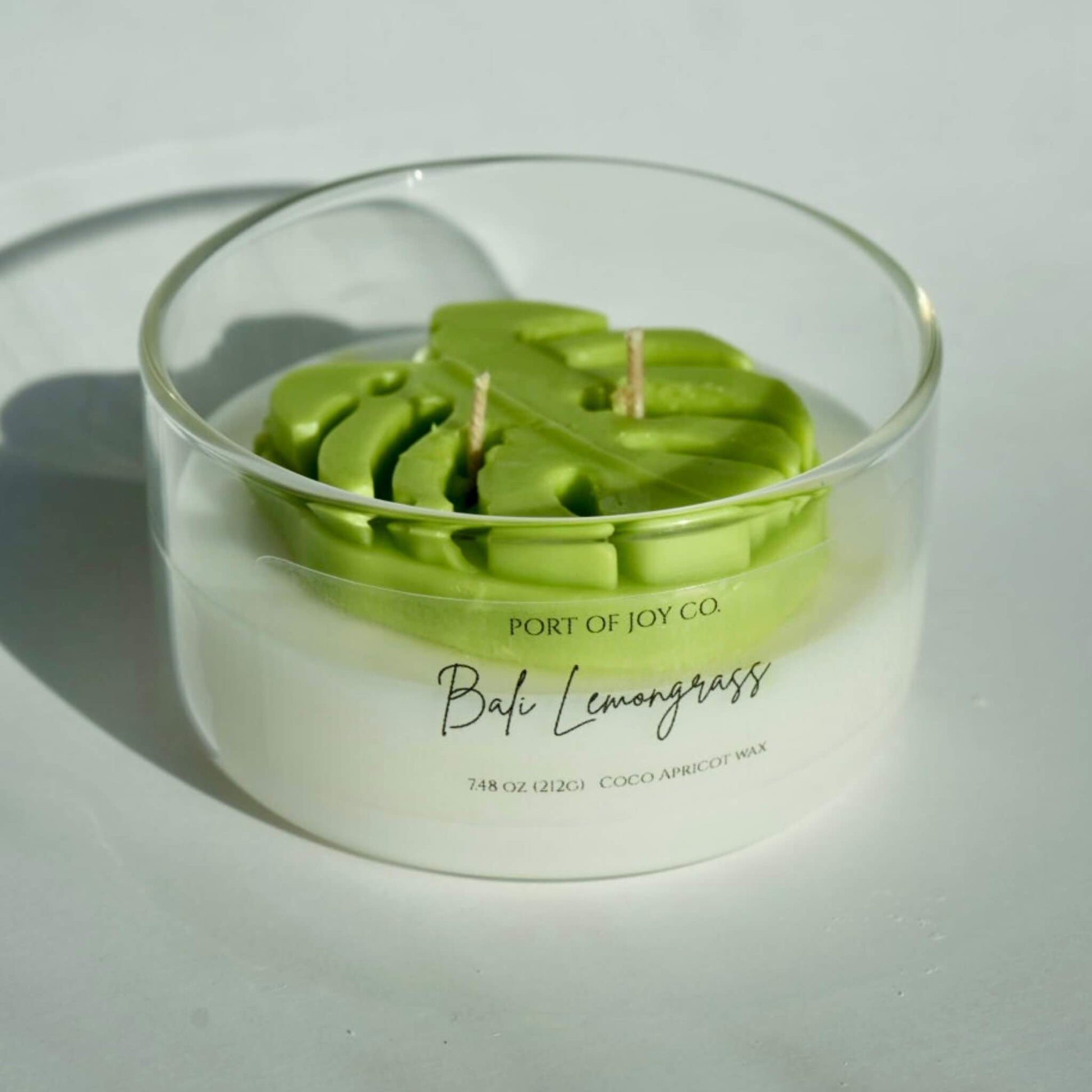 picture of the bali lemongrass asian inspired candle in a 7.5 oz 