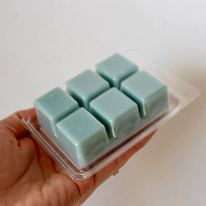 Back of Port of Joy Maldives soy wax melts inspired by tropical bungalow escape