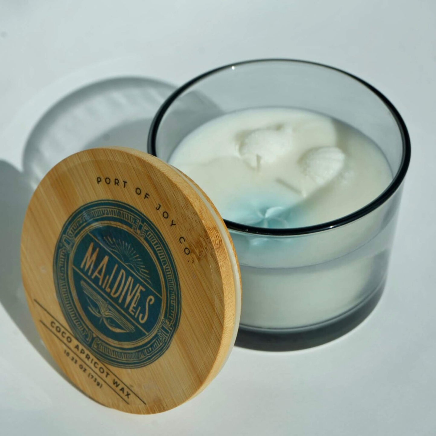 maldives bungalow candle open