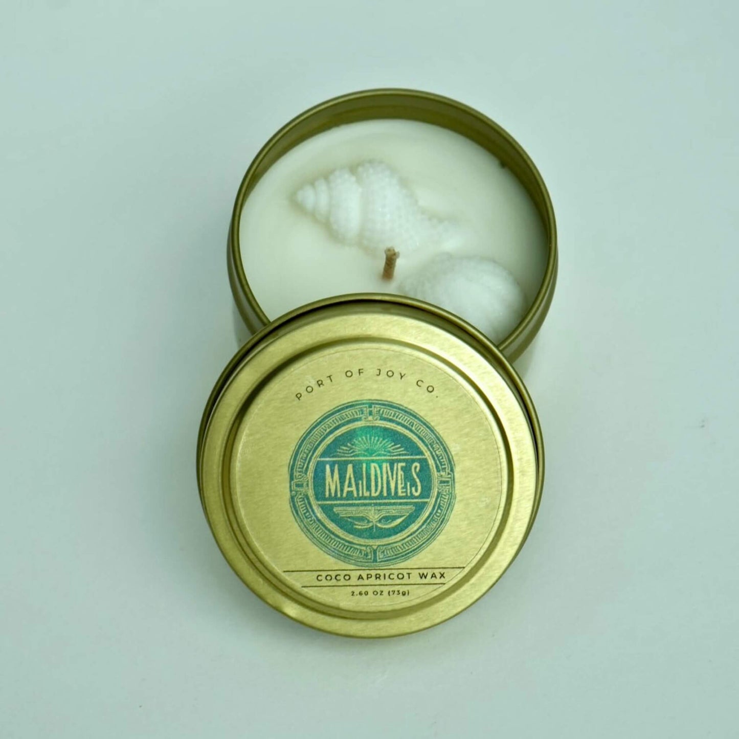 Maldives Bungalow Travel Tin Candle