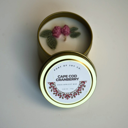 Cape Cod Cranberry Candle | Cranberry & Citrus Travel Tin