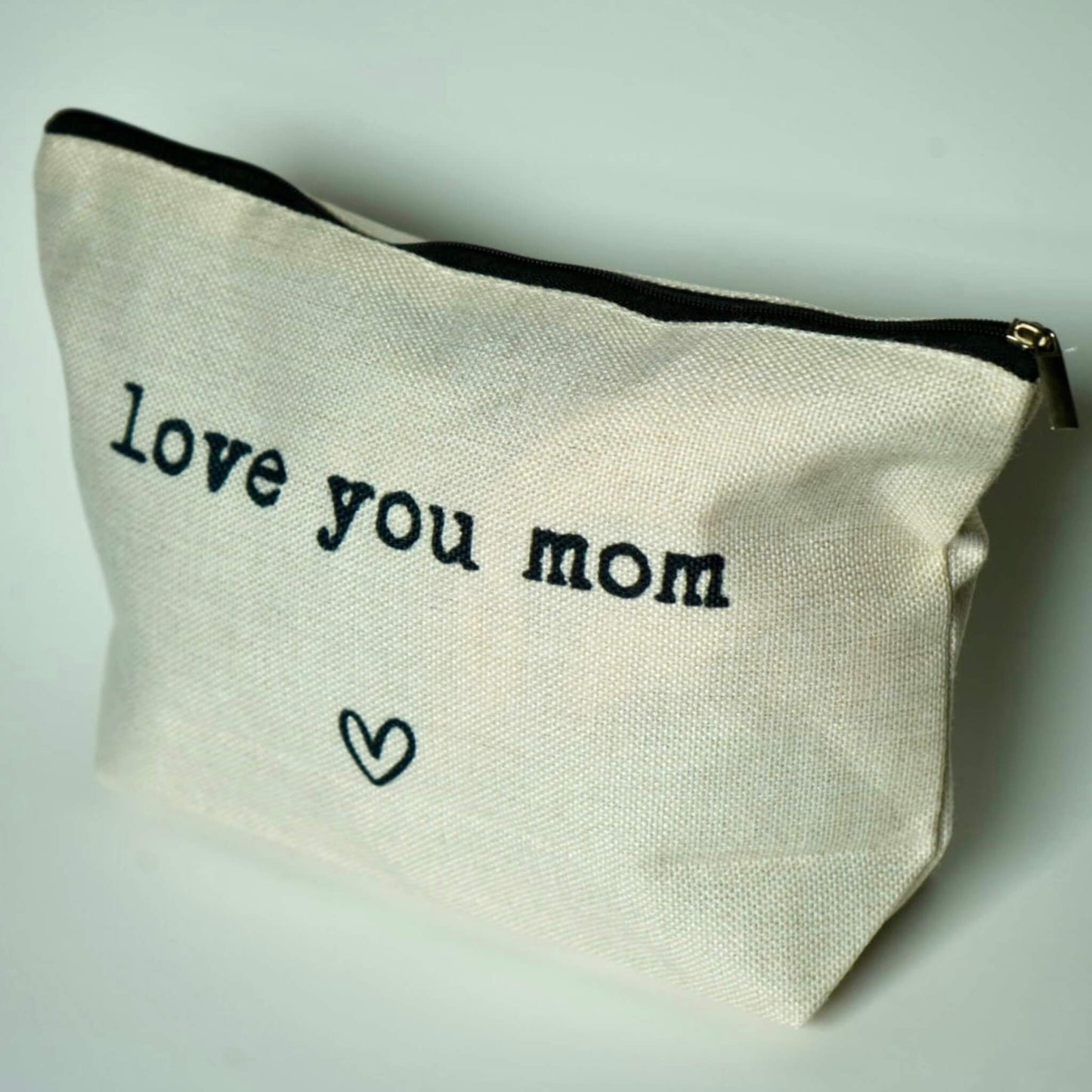best mothers gift. beige minimalist makeup bag for mom