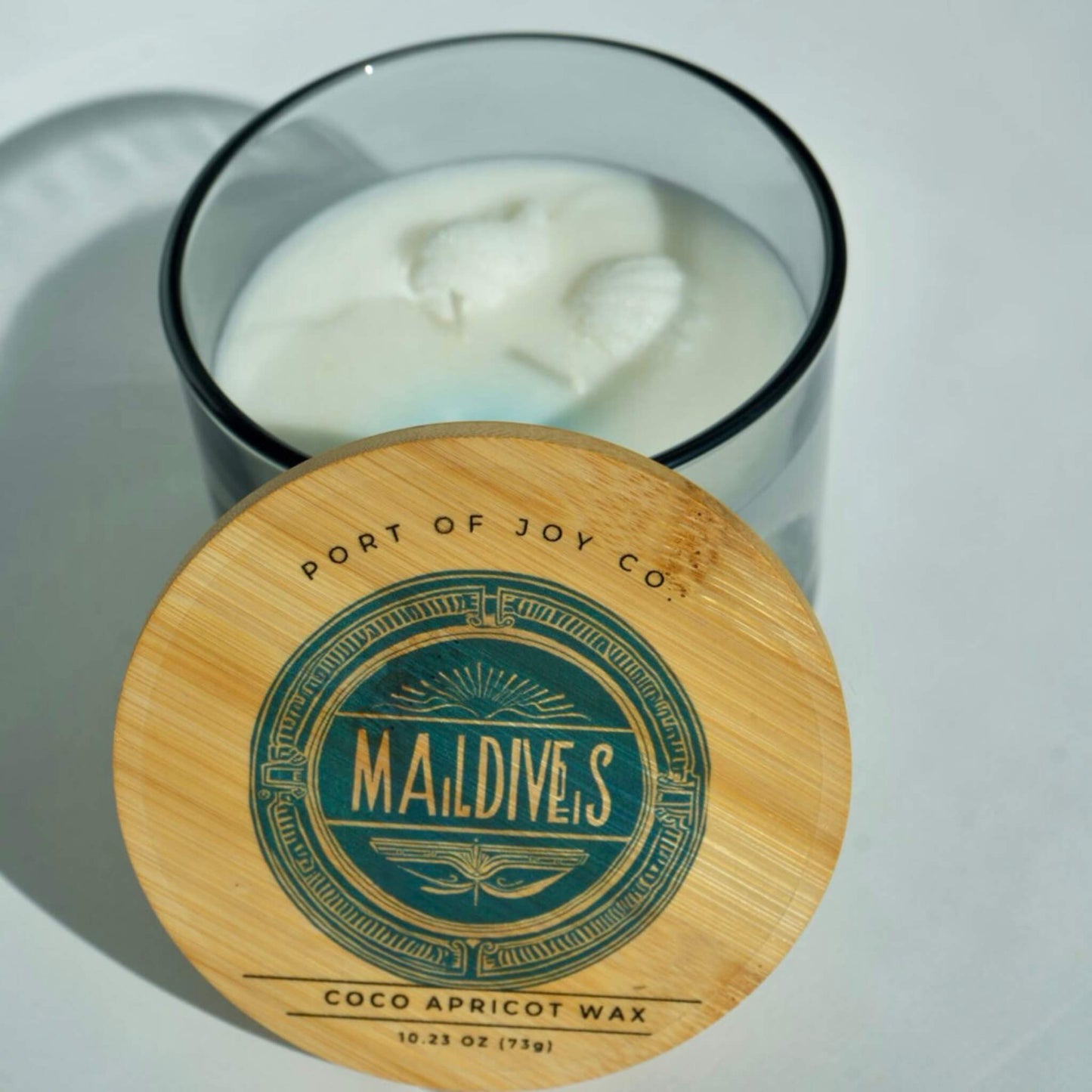 maldives bungalow beach scented candle