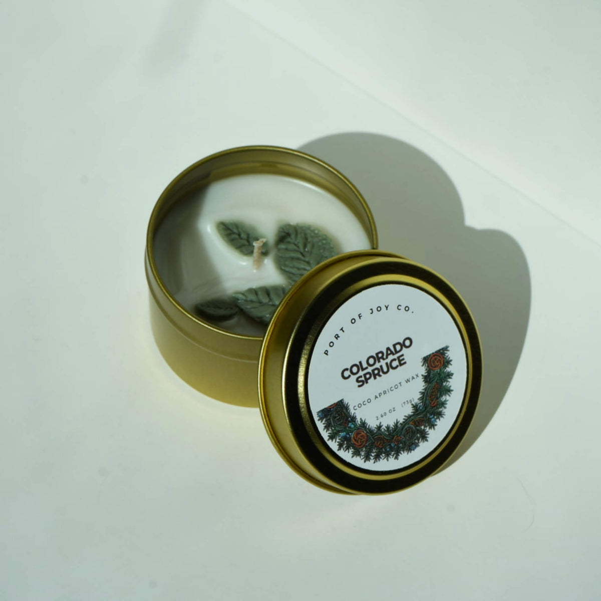 4oz travel size winter spruce candle
