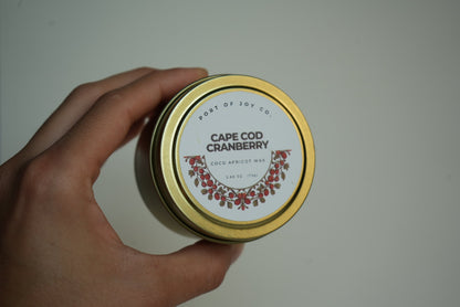 Cranberry & Orange Fall Tin Candle | Cape Cod Inspired Holiday