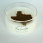 texas lone star candle in big clear jar