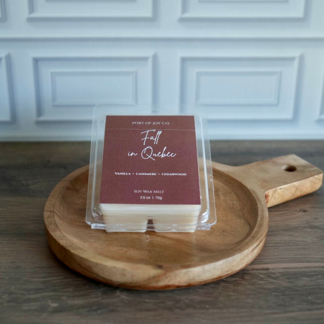 Vanilla cashmere wax melts with soft musk and cedarwood